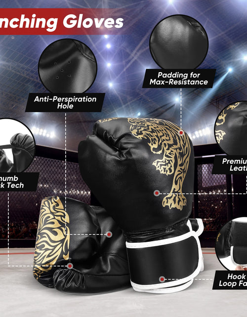 Load image into Gallery viewer, Punching Bag for Adults 4FT PU Heavy Boxing Bag Set Hanging Boxing Bag Kit W/ 12Oz Gloves
