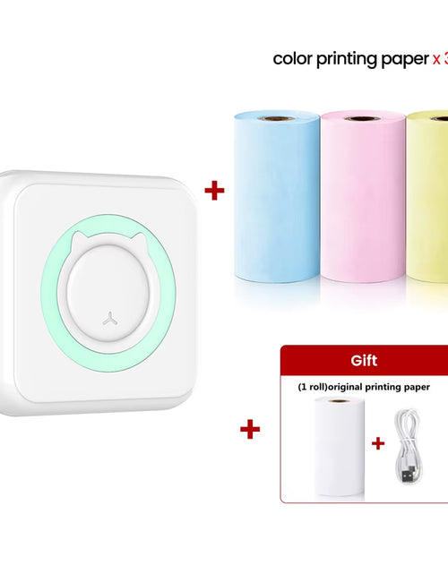 Load image into Gallery viewer, Mini Printer Thermal Printer Inkless Bluetooth Wireless Portable Pocket Self-Adhesive Label Printer for Sticker Lable Maker
