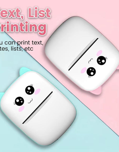 Load image into Gallery viewer, Mini Printer Thermal Printer Inkless Bluetooth Wireless Portable Pocket Self-Adhesive Label Printer for Sticker Lable Maker

