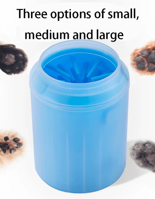Load image into Gallery viewer, Dog Paw Cleaner Cup Soft Silicone Combs Portable Outdoor Pet Foot Washer Paw Clean Brush Quickly Wash Foot Cleaning Bucket
