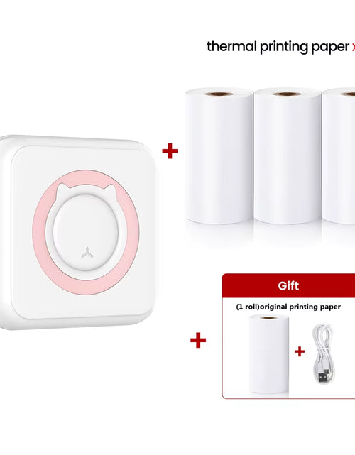Load image into Gallery viewer, Mini Printer Thermal Printer Inkless Bluetooth Wireless Portable Pocket Self-Adhesive Label Printer for Sticker Lable Maker
