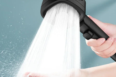 High Pressure Shower Head Water Saving 3 Modes Shower Heads Adjustable One-Key Stop Water Massage Sprayer Bathroom Accessories
