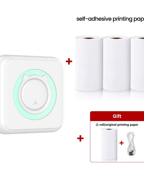 Load image into Gallery viewer, Mini Printer Thermal Printer Inkless Bluetooth Wireless Portable Pocket Self-Adhesive Label Printer for Sticker Lable Maker

