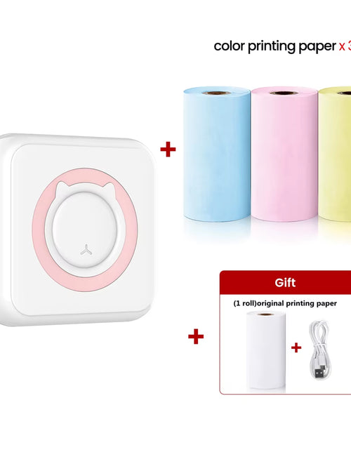 Load image into Gallery viewer, Mini Printer Thermal Printer Inkless Bluetooth Wireless Portable Pocket Self-Adhesive Label Printer for Sticker Lable Maker
