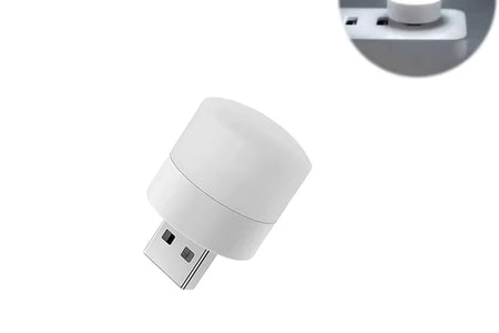 1/10Pcs Mini USB Night Light Warm White Eye Protection Book Reading Light USB Plug Computer Mobile Power Charging LED Night Lamp