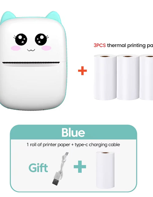 Load image into Gallery viewer, Mini Printer Thermal Printer Inkless Bluetooth Wireless Portable Pocket Self-Adhesive Label Printer for Sticker Lable Maker
