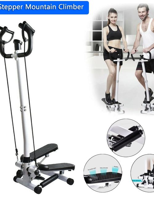 Load image into Gallery viewer, Stair Stepper Machine with 2-Drawstring, Black
