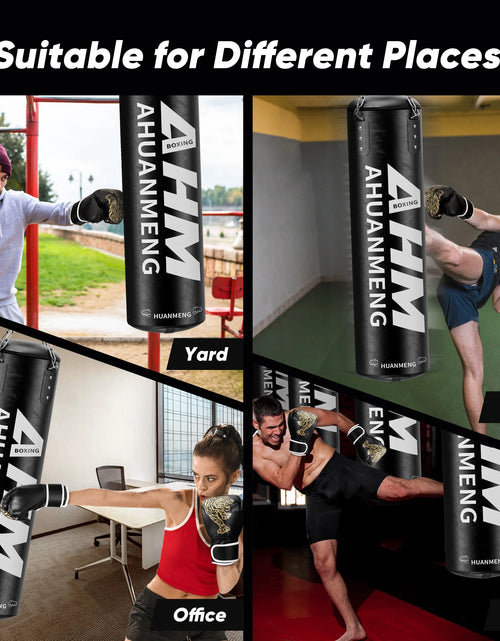 Load image into Gallery viewer, Punching Bag for Adults 4FT PU Heavy Boxing Bag Set Hanging Boxing Bag Kit W/ 12Oz Gloves
