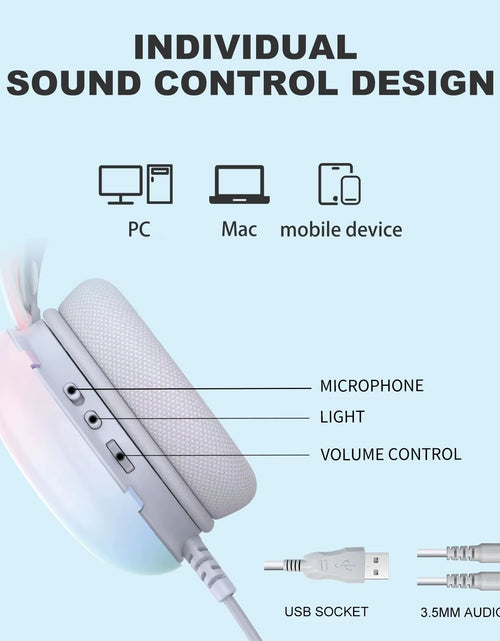 Load image into Gallery viewer, Gaming Headset Esports Package New FULL RGB Light Design Headphones with Mic Headphone for PC Gamer
