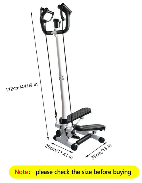 Load image into Gallery viewer, Stair Stepper Machine with 2-Drawstring, Black
