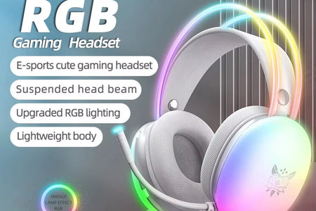 Gaming Headset Esports Package New FULL RGB Light Design Headphones with Mic Headphone for PC Gamer