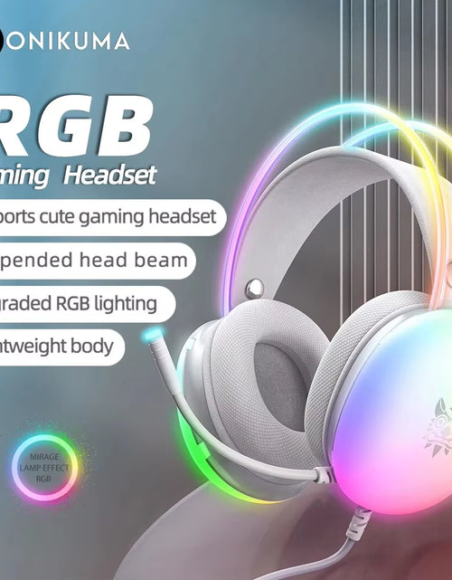 Load image into Gallery viewer, Gaming Headset Esports Package New FULL RGB Light Design Headphones with Mic Headphone for PC Gamer
