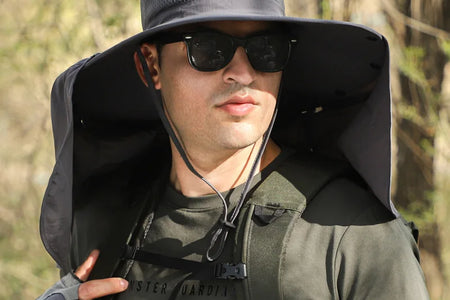 Large Shawl Sunscreen Neck Protection Big Brim Sun Hat Outdoor Leisure Mountaineering Fishing Cap Men Waterproof Fisherman Hats