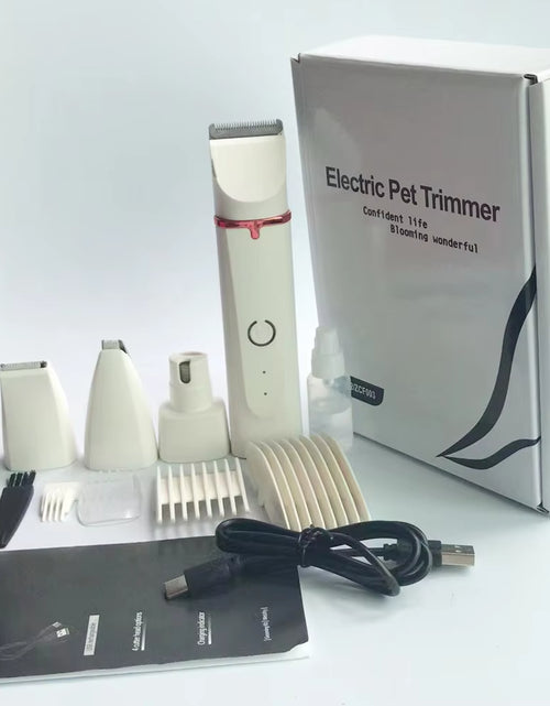 Load image into Gallery viewer, 4 in 1 Electric Hair Trimmer Grooming Clippers for Pets Trimmer Nail Grinder Professional Cutter Machine Cutting Tool for Dogs
