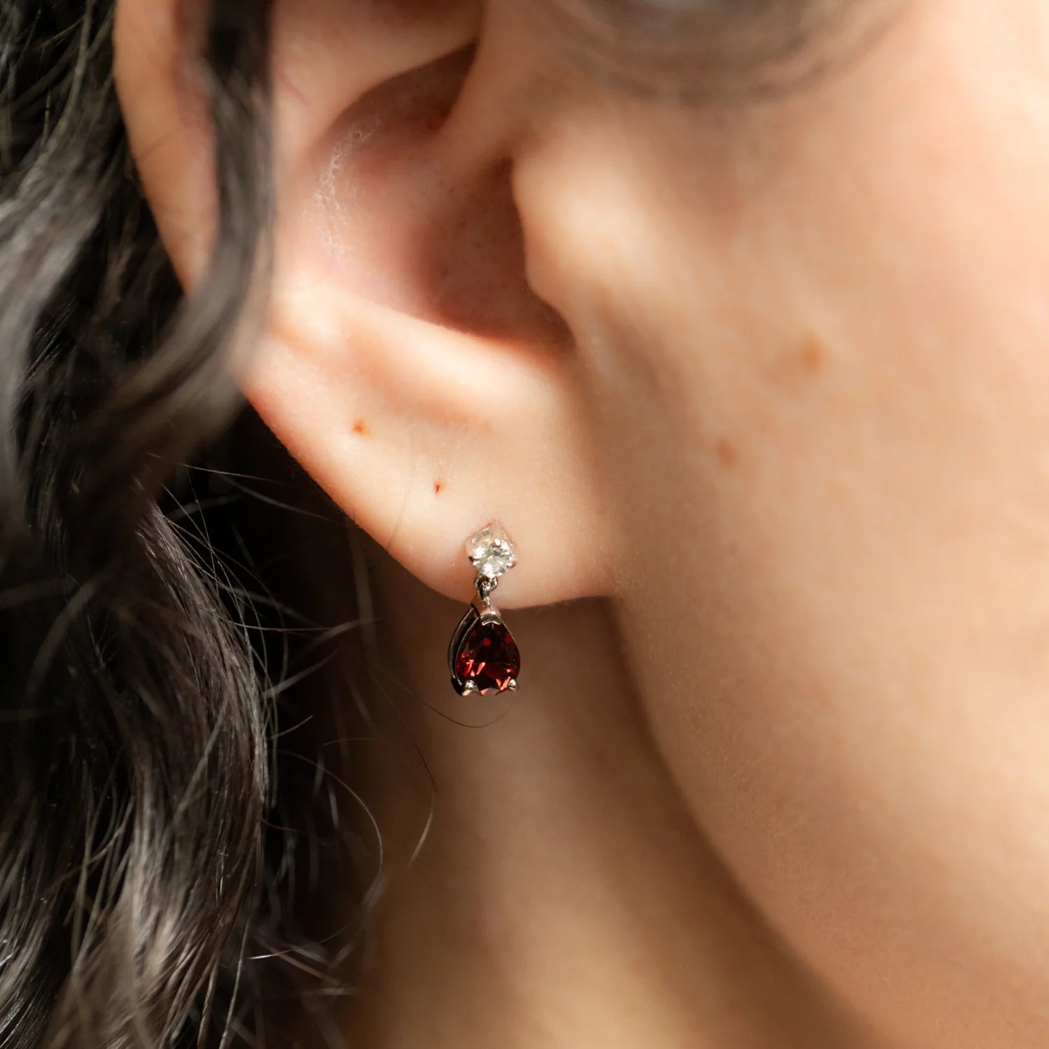 Juego De Joyas Para Mujer, Palo Natural En Forma De Pera De 7X5 Mm Y Collar Con Colgante De Esmeralda De 3 Mm Creado Y Aretes De Palo Y Esmeralda En Forma De Pera a Juego