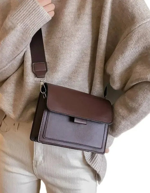 Load image into Gallery viewer, Classic Designer PU Leather Crossbody Bag for Women Travel Handle Handbag Fashion Shoulder Messenger Bag Ladies Small Flap Bag
